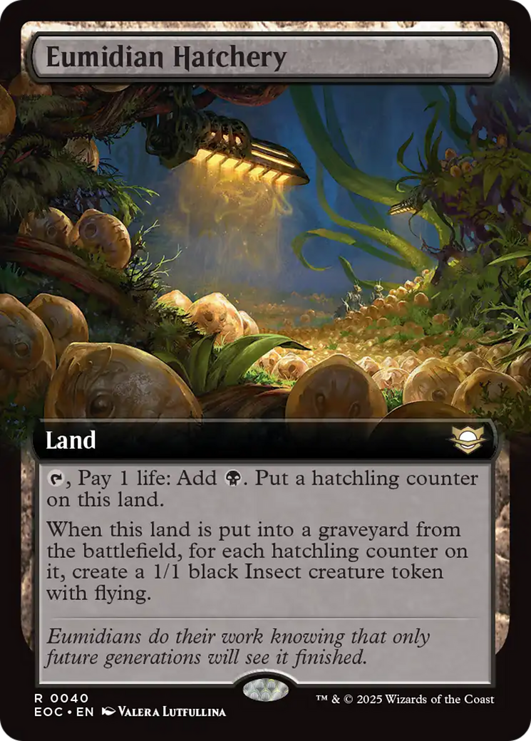 Eumidian Hatchery (Extended Art) (40) [Commander: Edge of Eternities]