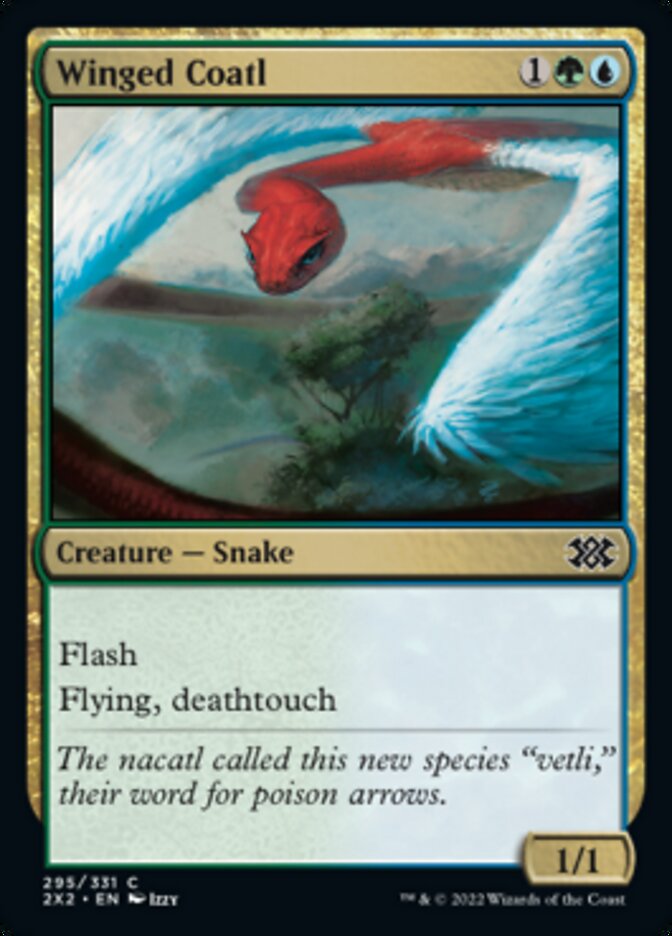 Winged Coatl (295) [Double Masters 2022]