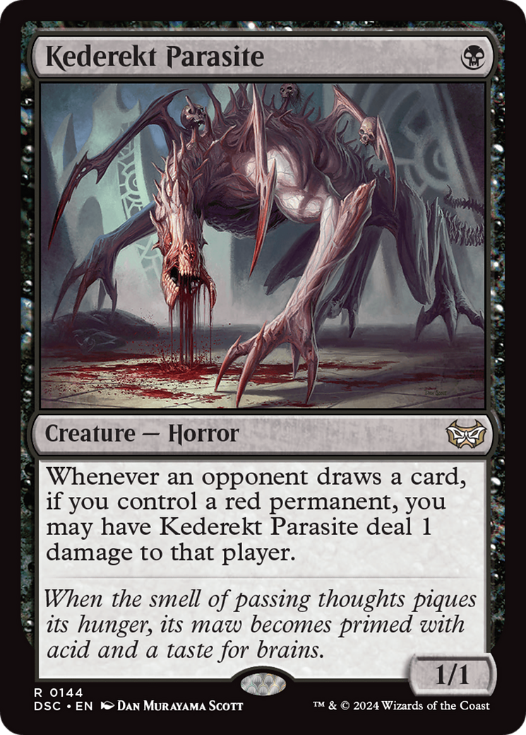 Kederekt Parasite (144) [Commander: Duskmourn: House of Horror]