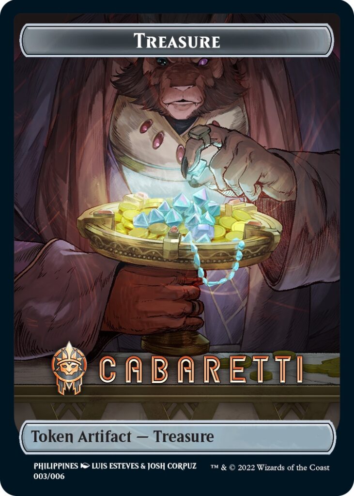 Treasure Token (Cabaretti) [SEA Exclusive] (3) [Streets of New Capenna]