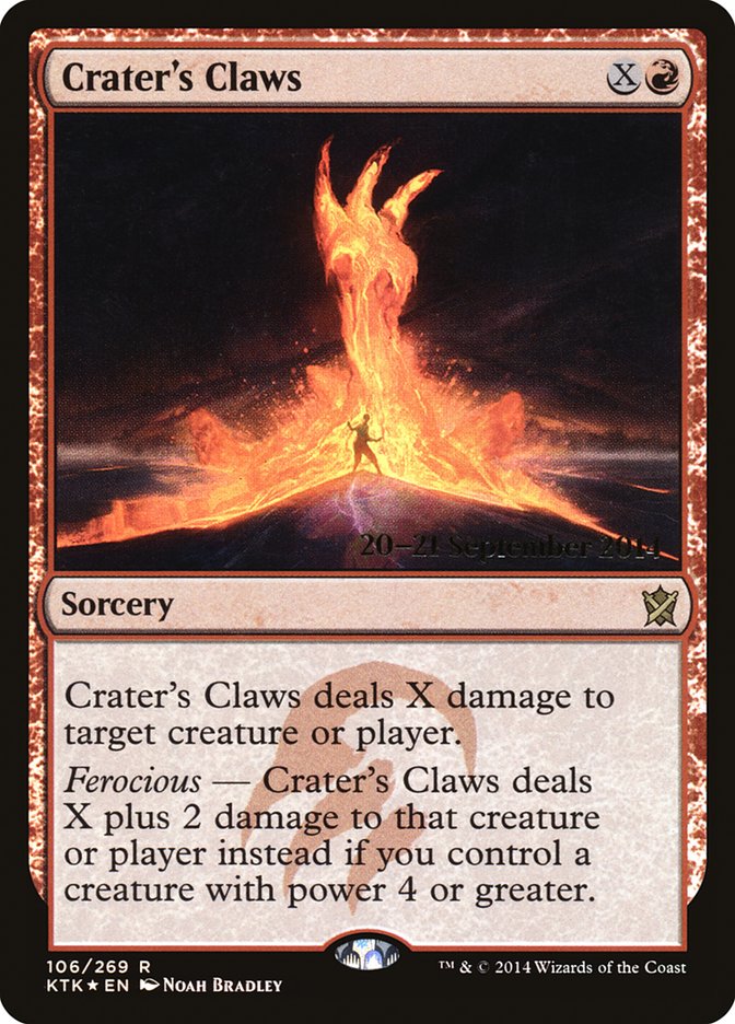 Crater's Claws (106) [Prerelease Cards]