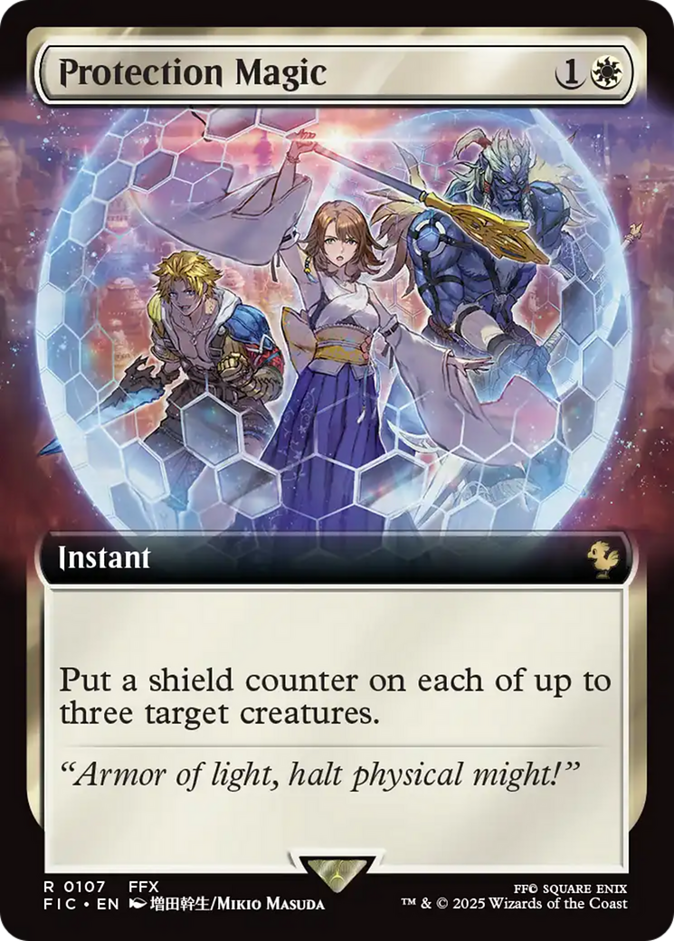 Protection Magic (Extended Art) (107) [Commander: FINAL FANTASY]