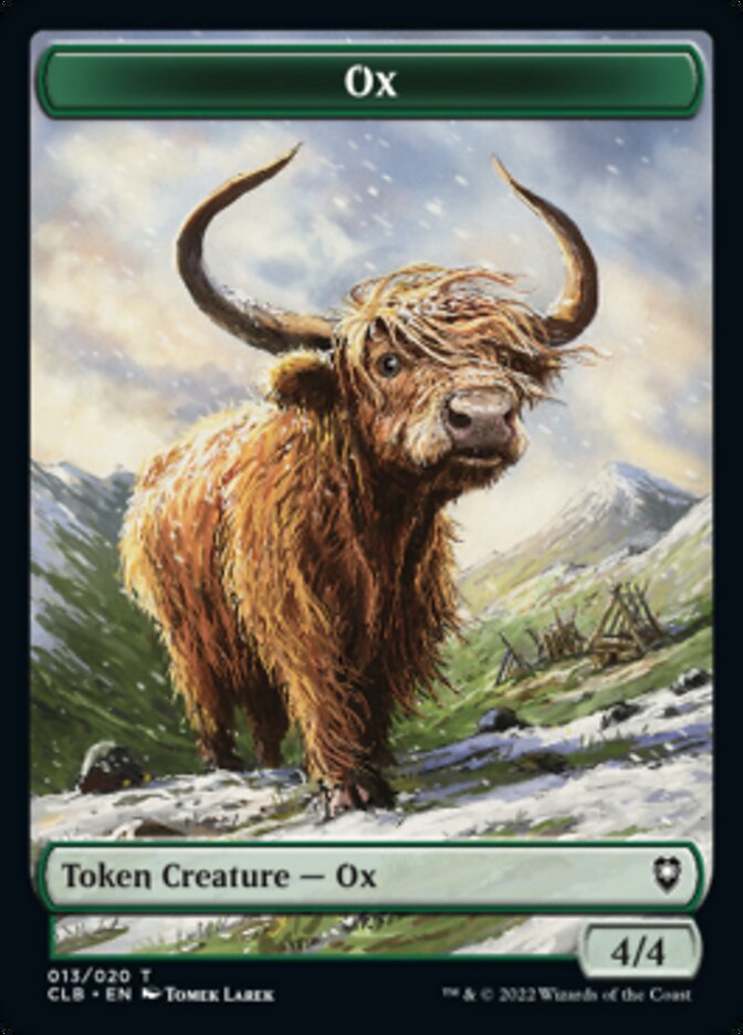 Ox Token [Commander Legends: Battle for Baldur's Gate Tokens] — Darkhold  Games
