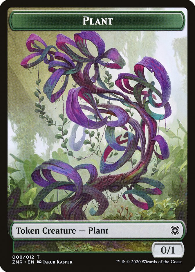 Drake // Plant Double-Sided Token (5 // 8) [Zendikar Rising]
