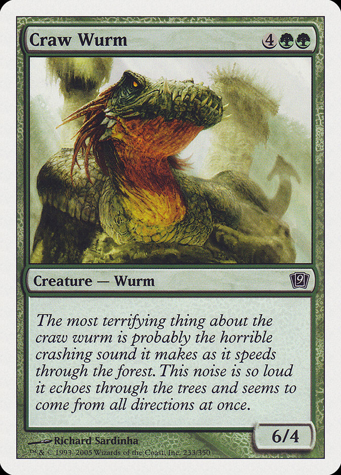Craw Wurm (233) [9th Edition]