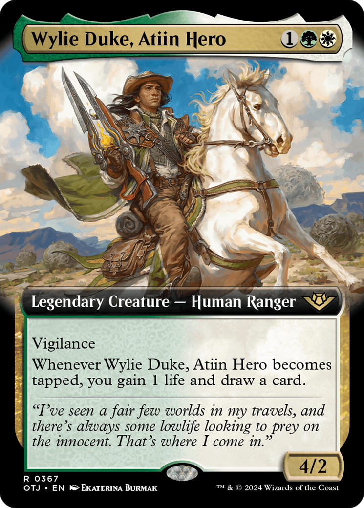 Wylie Duke, Atiin Hero (Extended Art) (367) [Outlaws of Thunder Junction]
