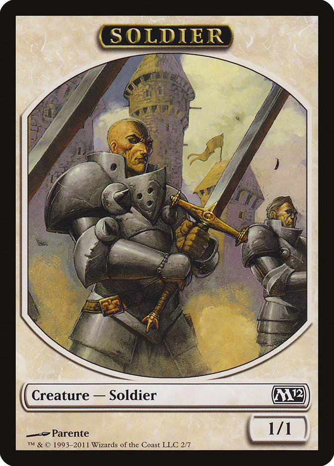 Soldier Token (2) [Magic 2012 (M12)]