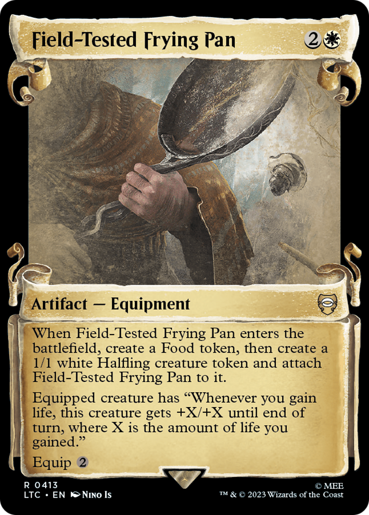 Field-Tested Frying Pan (Showcase Scrolls) (413) [Commander: The Lord of the Rings: Tales of Middle-earth]
