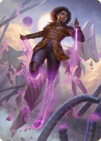 Kaya, Intangible Slayer Art Card (49) [Art Series: Phyrexia: All Will Be One]