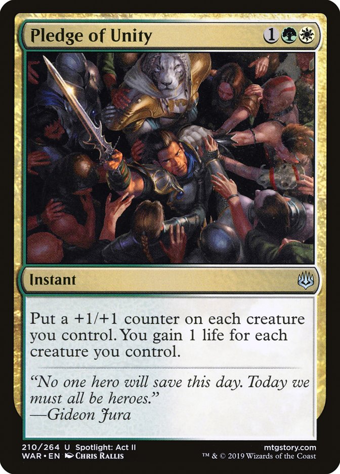 Pledge of Unity (210) [War of the Spark]