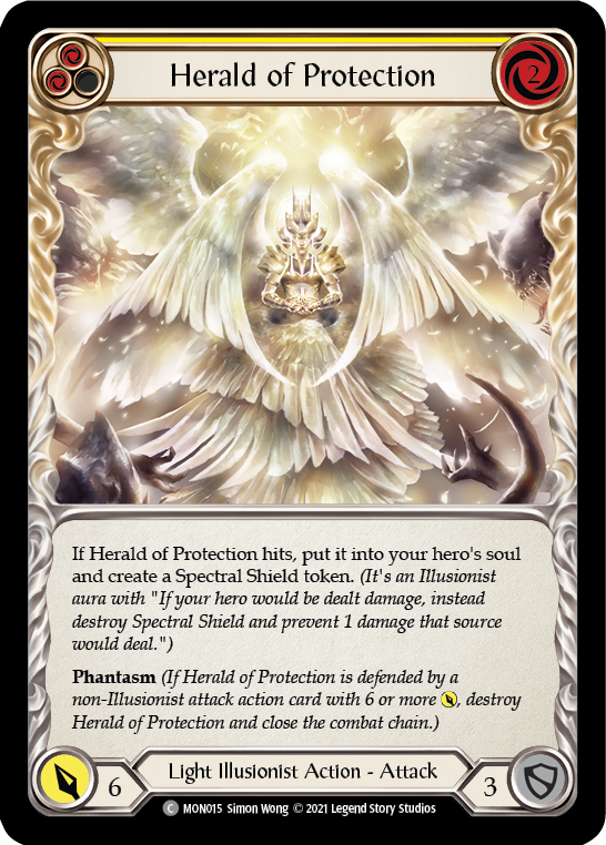 Herald of Protection (Yellow) (MON015) [Monarch]