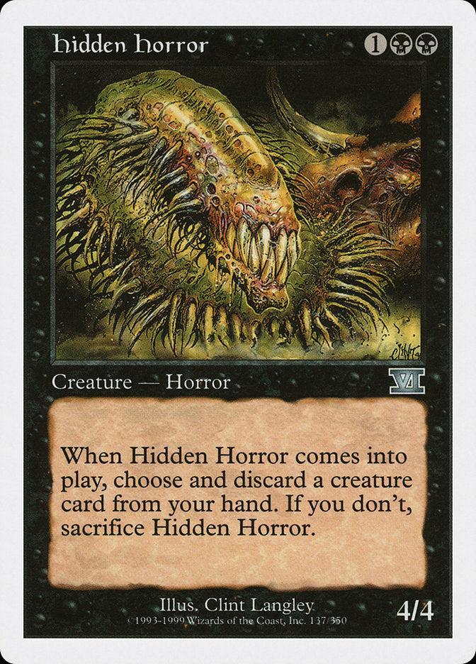 Hidden Horror (137) [Classic Sixth Edition]