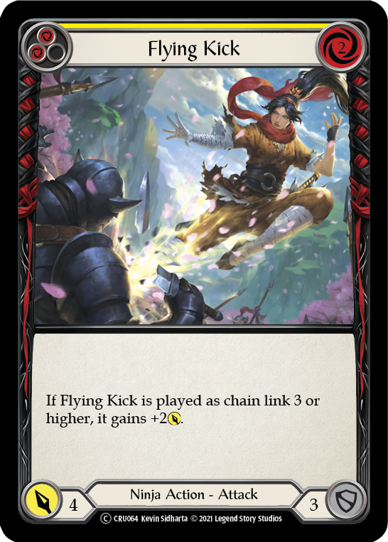 Flying Kick (Yellow) (CRU064) [Crucible of War]