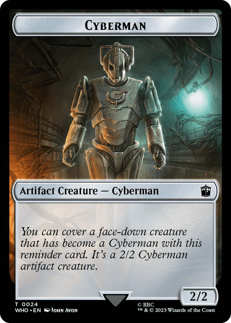 Human Noble // Cyberman Double-Sided Token (7 // 24) [Universes Beyond: Doctor Who]