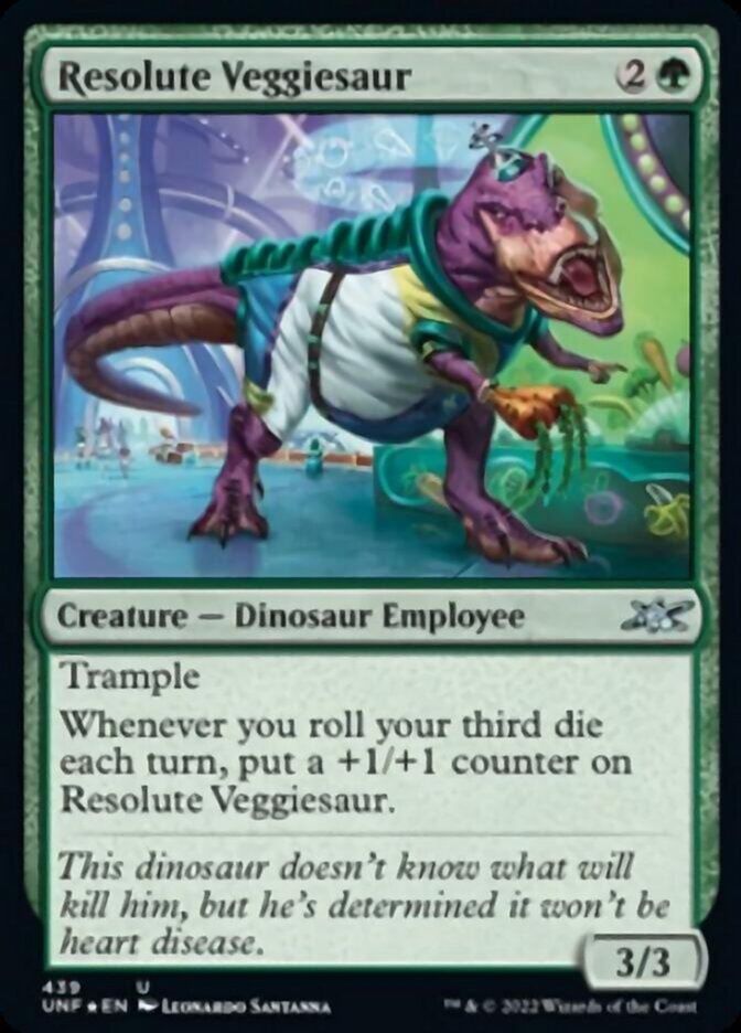 Resolute Veggiesaur (Galaxy Foil) (439) [Unfinity]