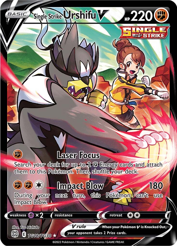 Single Strike Urshifu V (TG18/TG30) [SWSH09: Brilliant Stars Trainer Gallery]