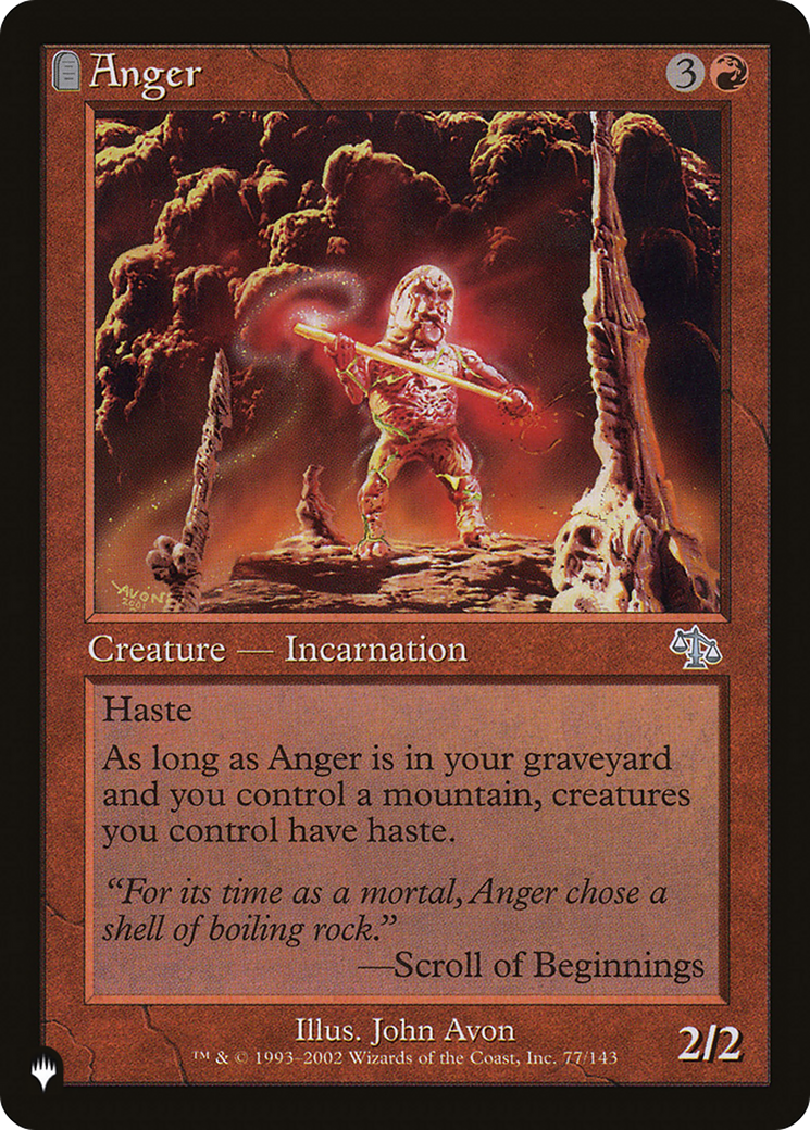 Anger (JUD) (77/143) [The List Reprints]