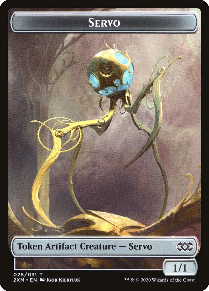 Saproling // Servo Double-Sided Token (17 // 25) [Double Masters]