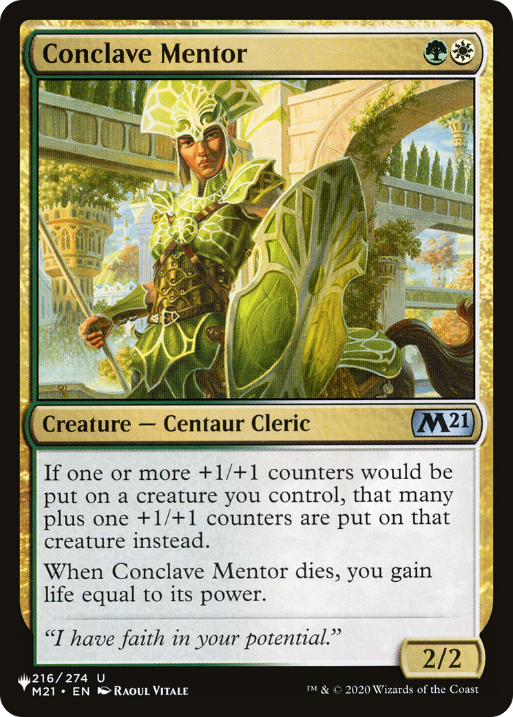 Conclave Mentor (216/274) [The List Reprints]