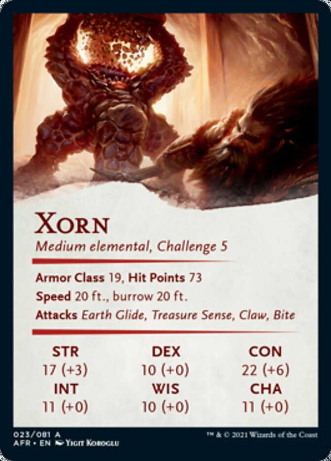 Xorn Art Card (23) [Art Series: Adventures in the Forgotten Realms]