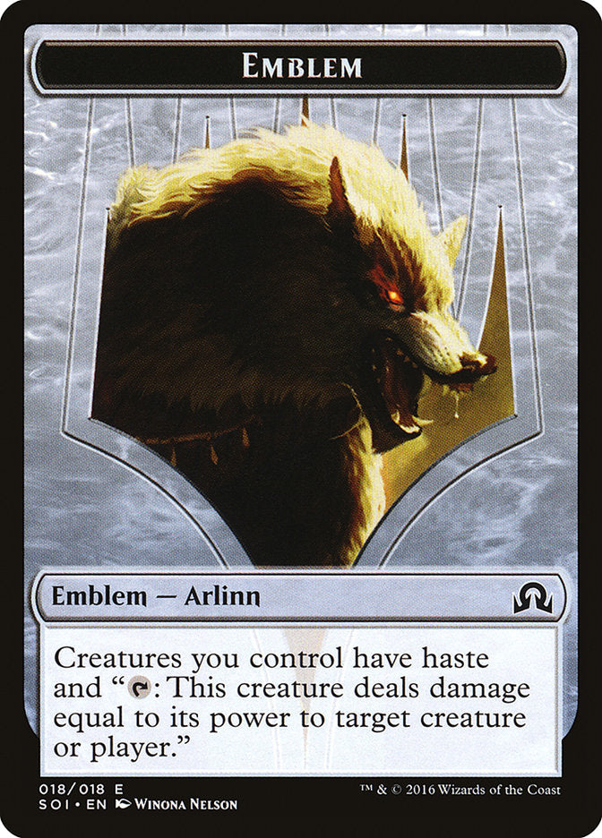 Emblem - Arlinn Kord (18) [Shadows over Innistrad]