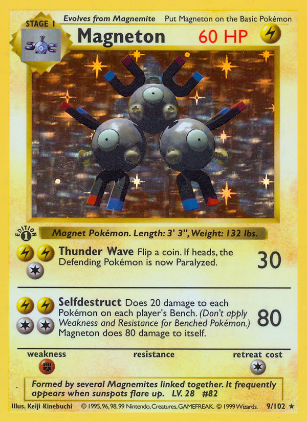 Magneton (009/102) [Base Set (Shadowless)]