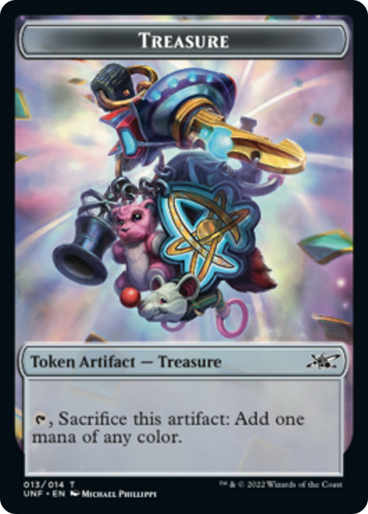 Cat // Treasure (13) Double-sided Token [Unfinity]