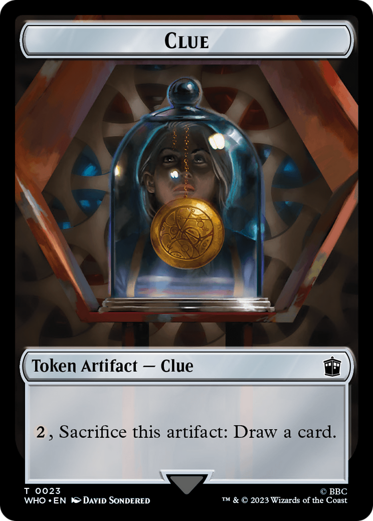 Copy // Clue (0023) Double-Sided Token (1 // 23) [Universes Beyond: Doctor Who]