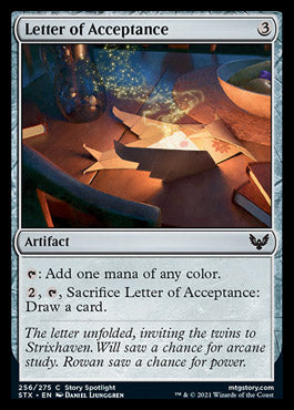 Letter of Acceptance (256) [Strixhaven: School of Mages]
