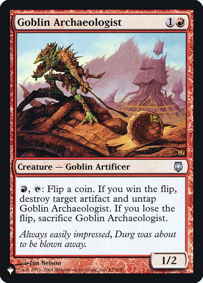 Goblin Archaeologist (63) [The List Reprints]