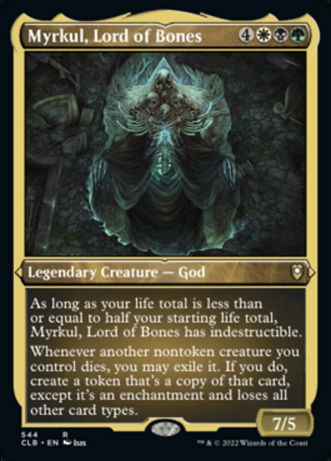 Myrkul, Lord of Bones (Foil Etched) (544) [Commander Legends: Battle for Baldur's Gate]