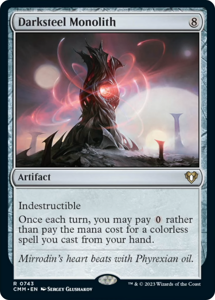 Darksteel Monolith (743) [Commander Masters]