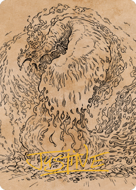 Nemesis Phoenix Art Card (Gold-Stamped Signature) (56) [Art Series: Commander Legends: Battle for Baldur's Gate]