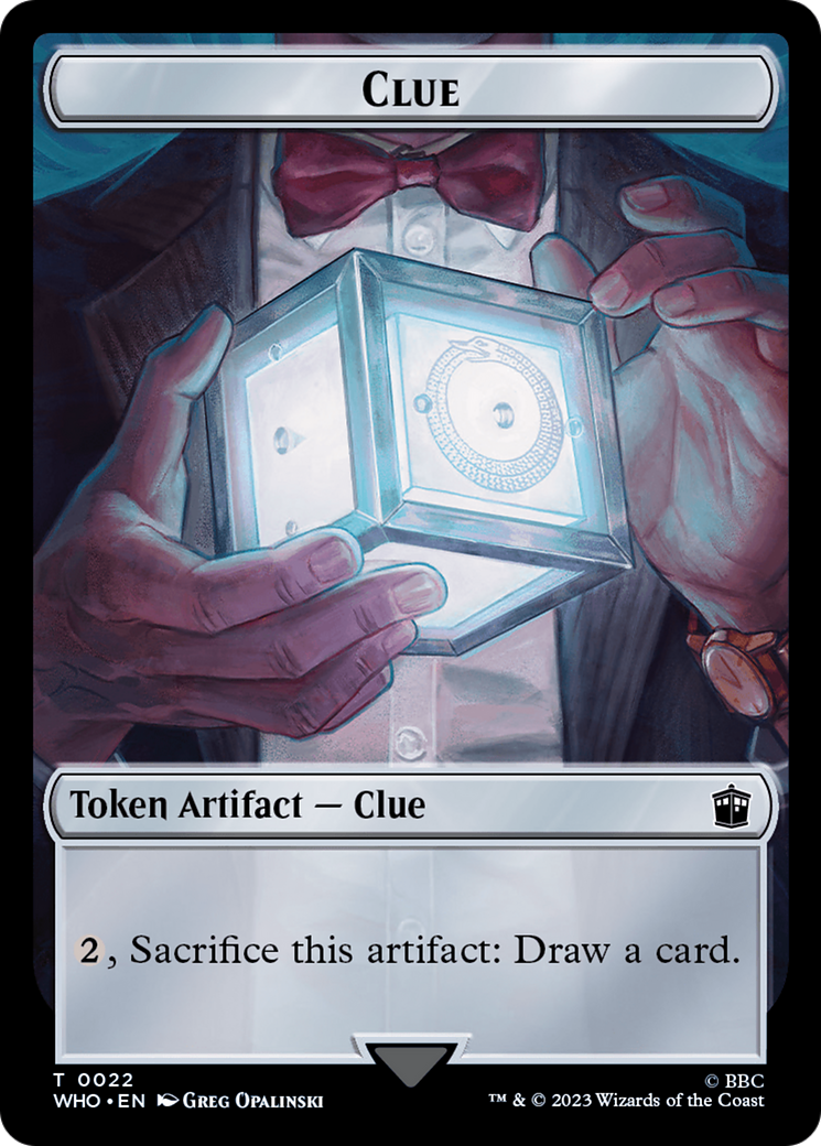 Copy // Clue (0022) Double-Sided Token (1 // 22) [Universes Beyond: Doctor Who]