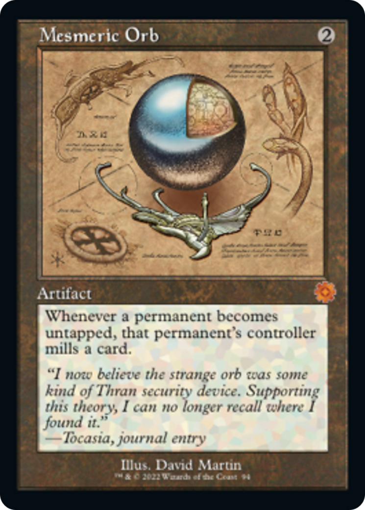 Mesmeric Orb (Schematic) (94) [The Brothers' War: Retro Frame Artifacts]