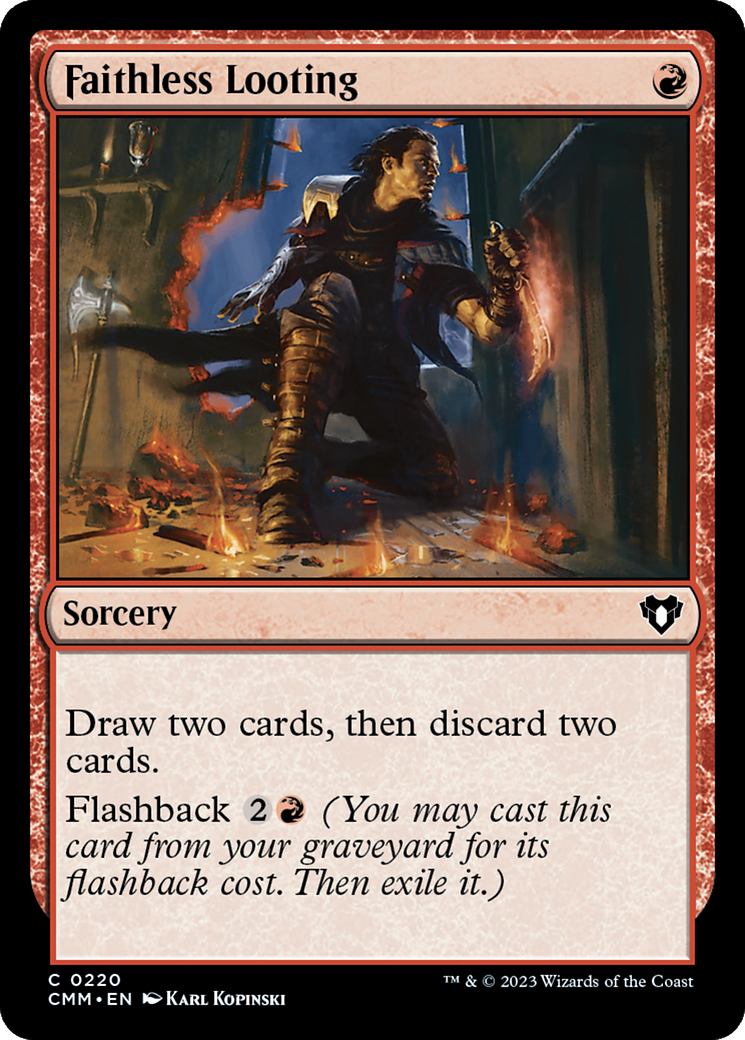 Faithless Looting (220) [Commander Masters]