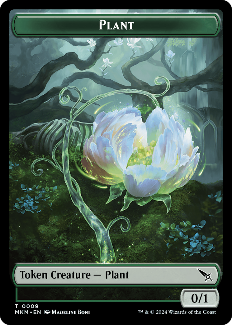 Detective // Plant Double-Sided Token (10 // 9) [Murders at Karlov Manor]