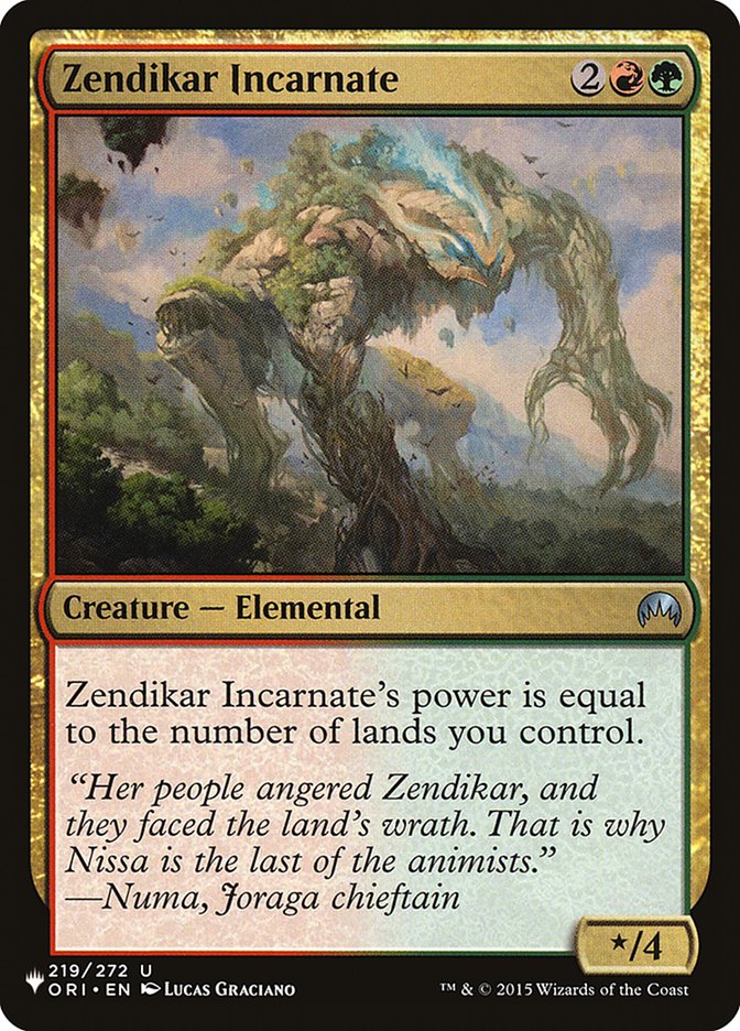 Zendikar Incarnate (219/272) [The List Reprints]