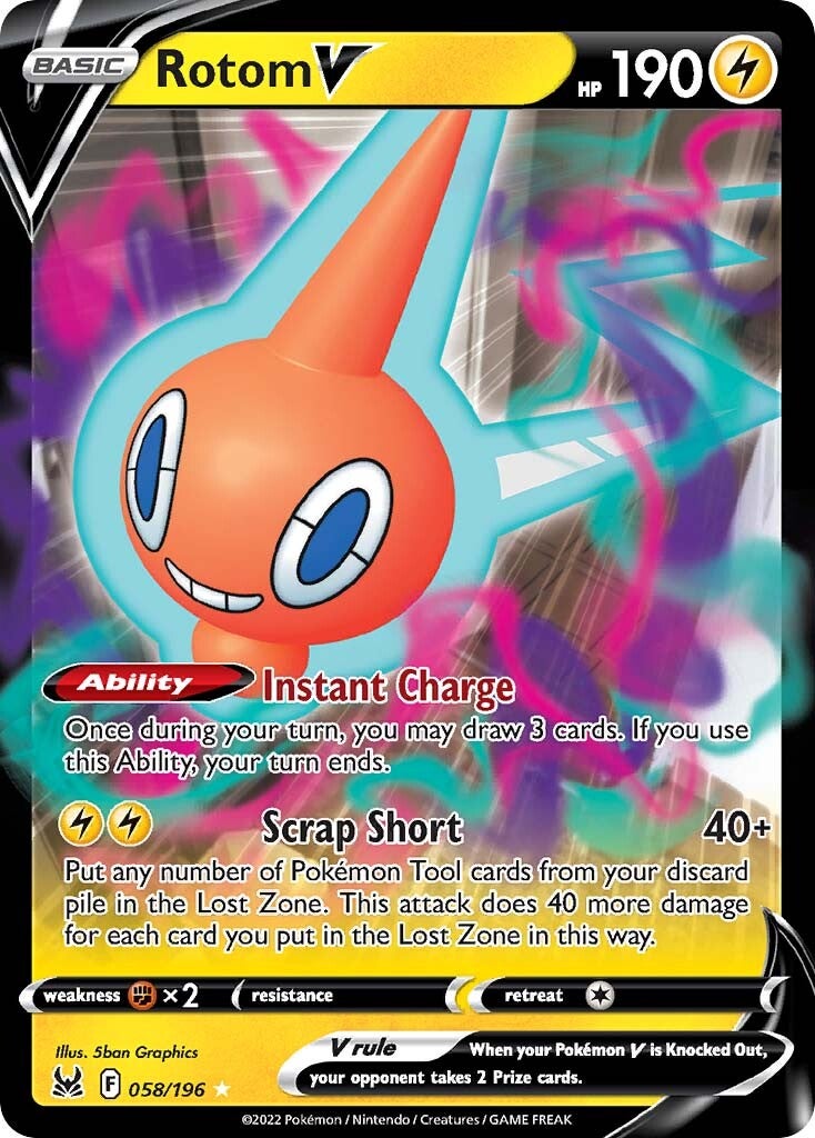 Rotom V (058/196) [SWSH11: Lost Origin]