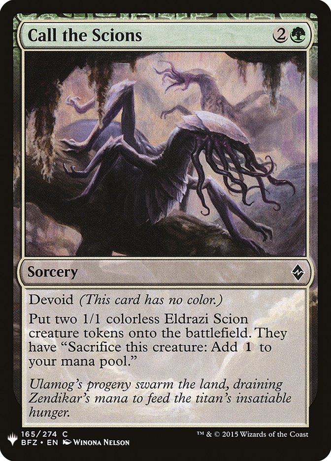 Call the Scions (165) [The List Reprints]
