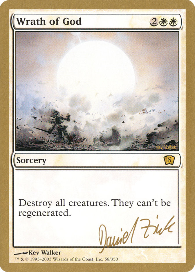Wrath of God - 2003 Daniel Zink (8ED) [World Championship Decks]