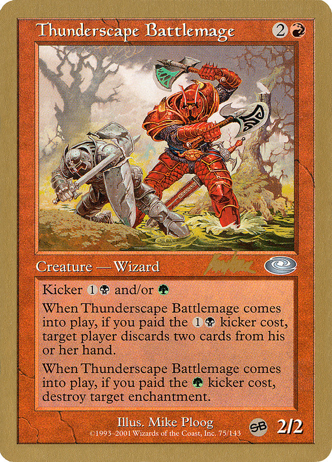 Thunderscape Battlemage - 2002 Brian Kibler (PLS) (SB) [World Championship Decks]