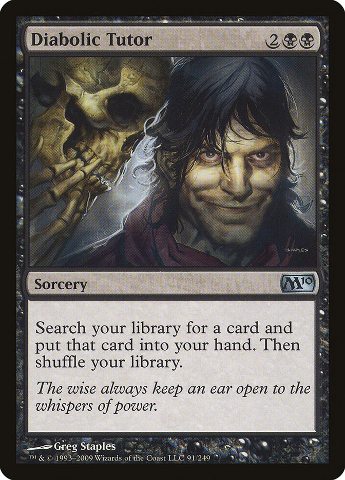 Diabolic Tutor (91) [Magic 2010 (M10)]