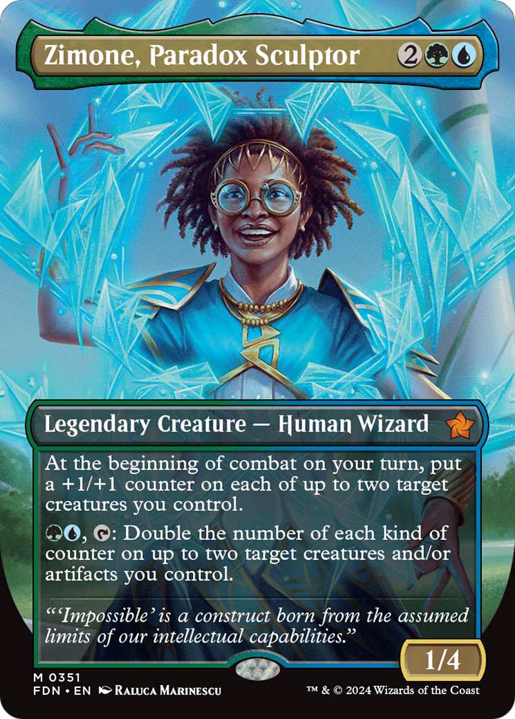Zimone, Paradox Sculptor (Borderless) (351) [Foundations]