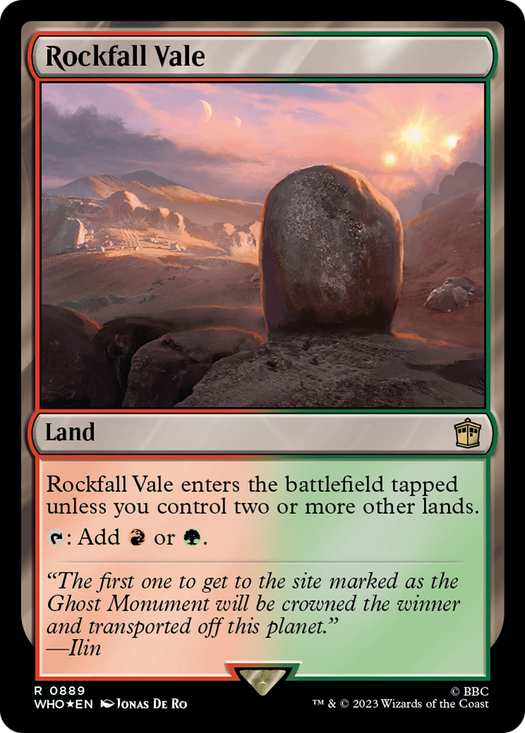 Rockfall Vale (Surge Foil) (889) [Universes Beyond: Doctor Who]