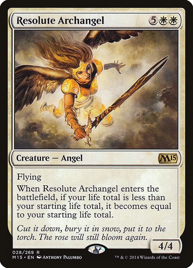 Resolute Archangel (28) [Magic 2015 (M15)]