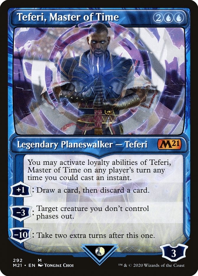 Teferi, Master of Time (Showcase) (292) (292) [Core Set 2021]