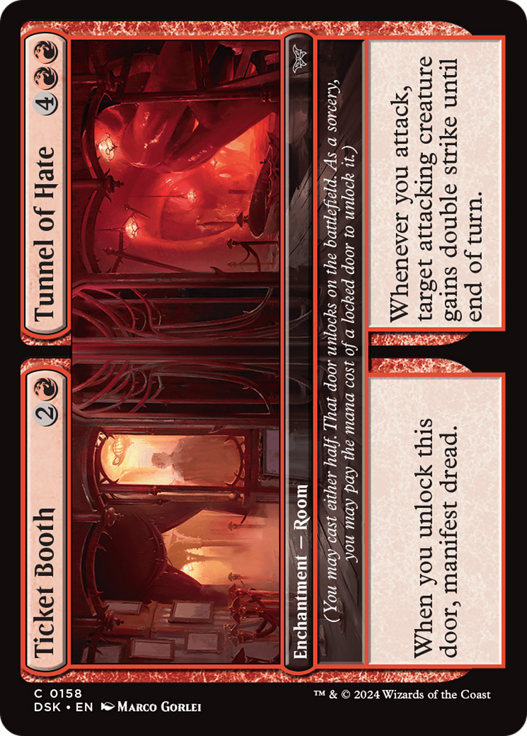Ticket Booth // Tunnel of Hate (158) [Duskmourn: House of Horror]