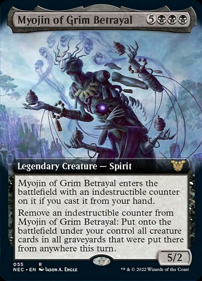 Myojin of Grim Betrayal (Extended Art) (55) [Commander: Kamigawa: Neon Dynasty]