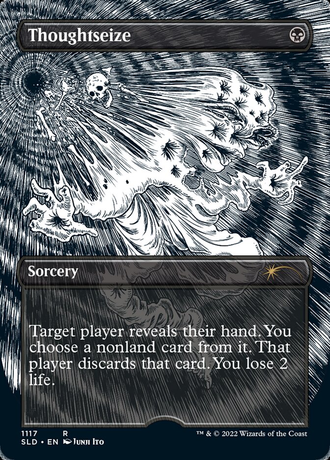 Thoughtseize (Borderless) (1117) [Secret Lair Drop Series]